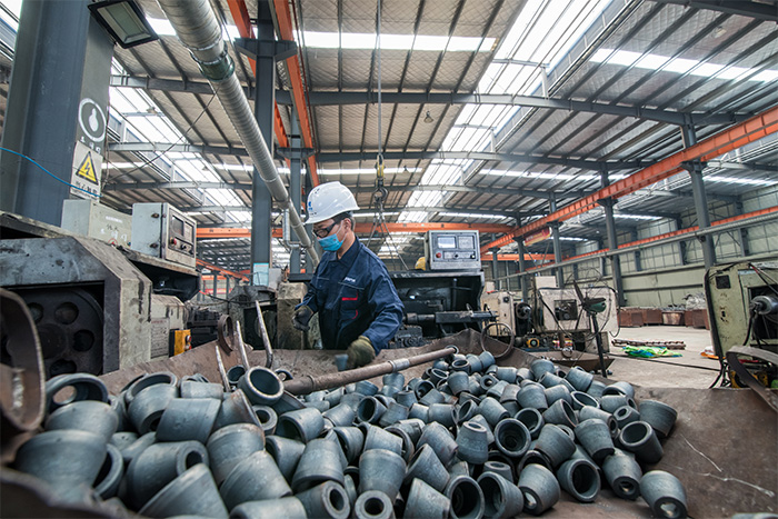 绥芬河网架配件-锥头加工车间